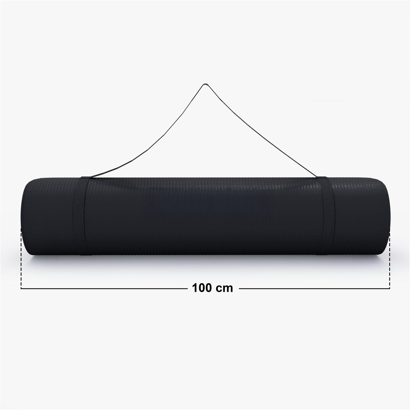 Deluxe Yoga Mat 190 x 100 x 1.5 cm Black