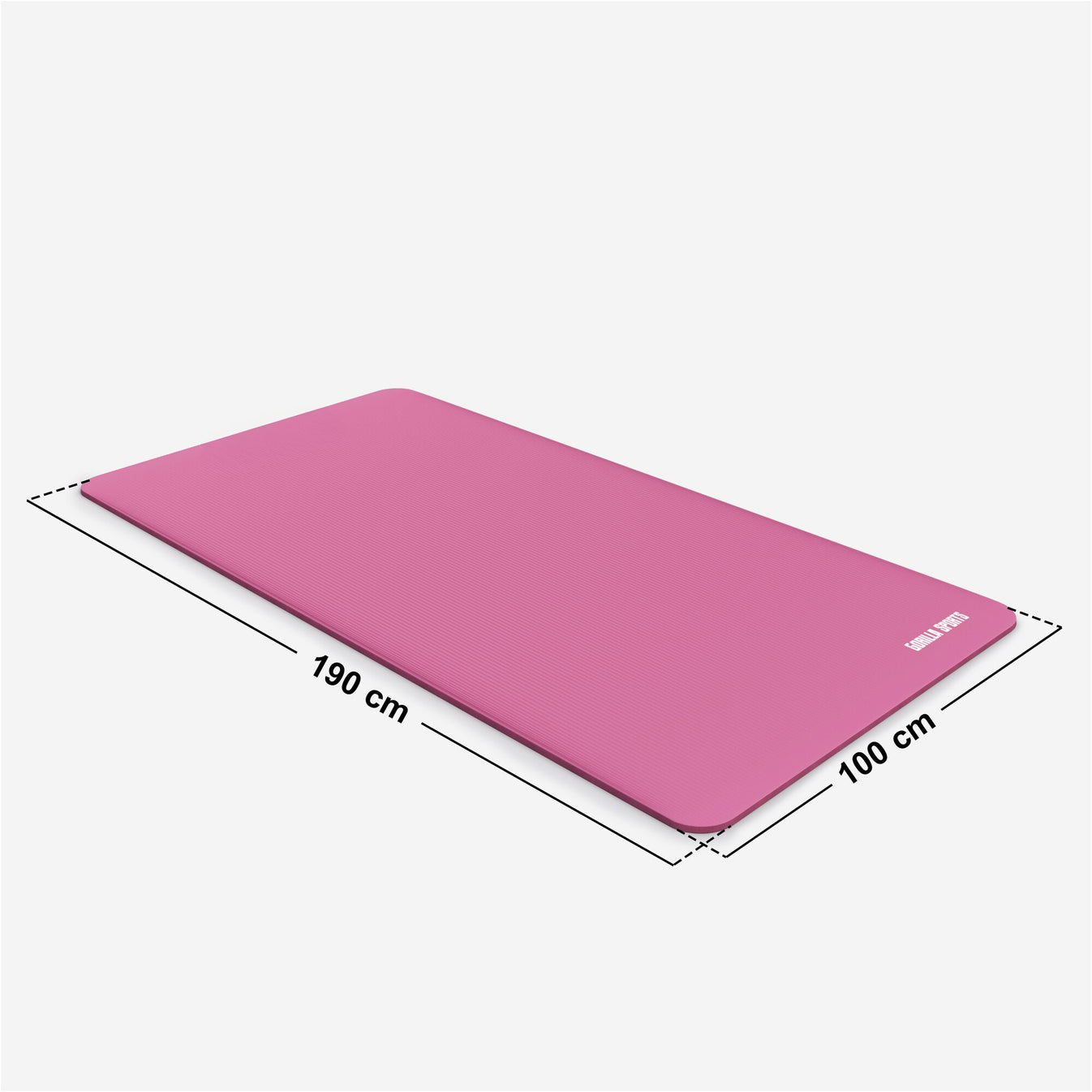 Tapis de yoga Deluxe 190 x 100 x 1,5 cm Fuchsia