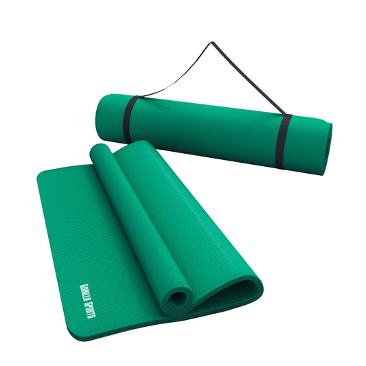 Tapis de yoga Deluxe 190 x 100 x 1,5 cm Vert