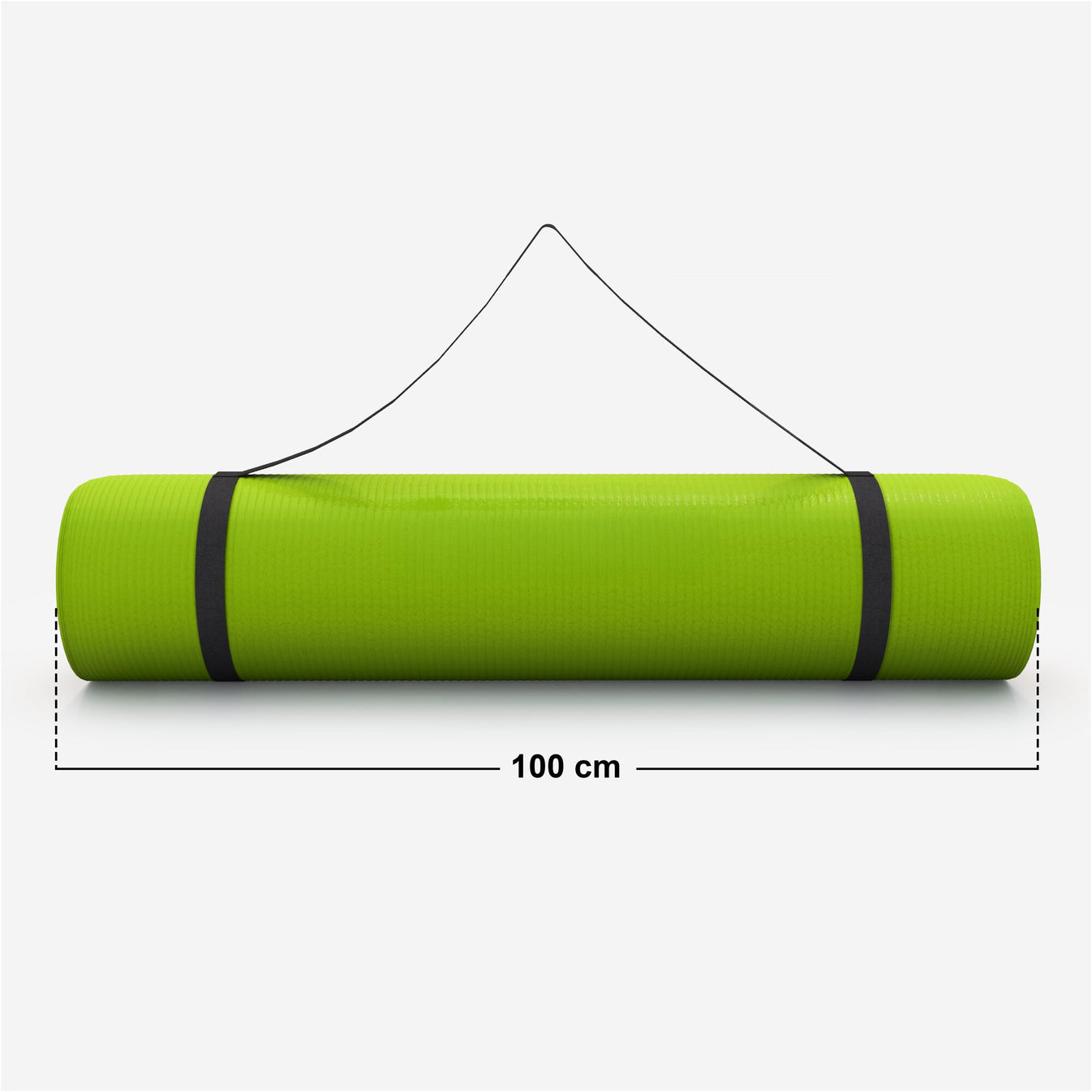 Tapis de yoga Deluxe 190 x 100 x 1,5 cm Vert citron