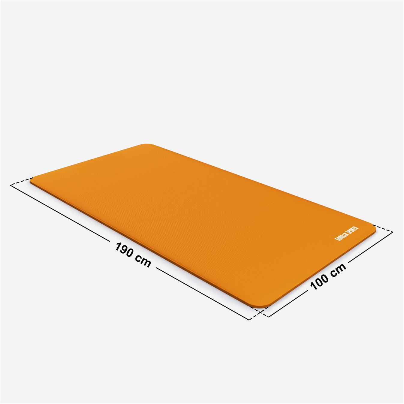 Tapis de yoga de luxe 190 x 100 x 1,5 cm Orange