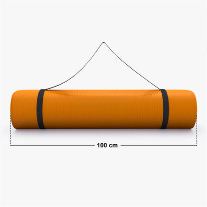 Tapis de yoga de luxe 190 x 100 x 1,5 cm Orange