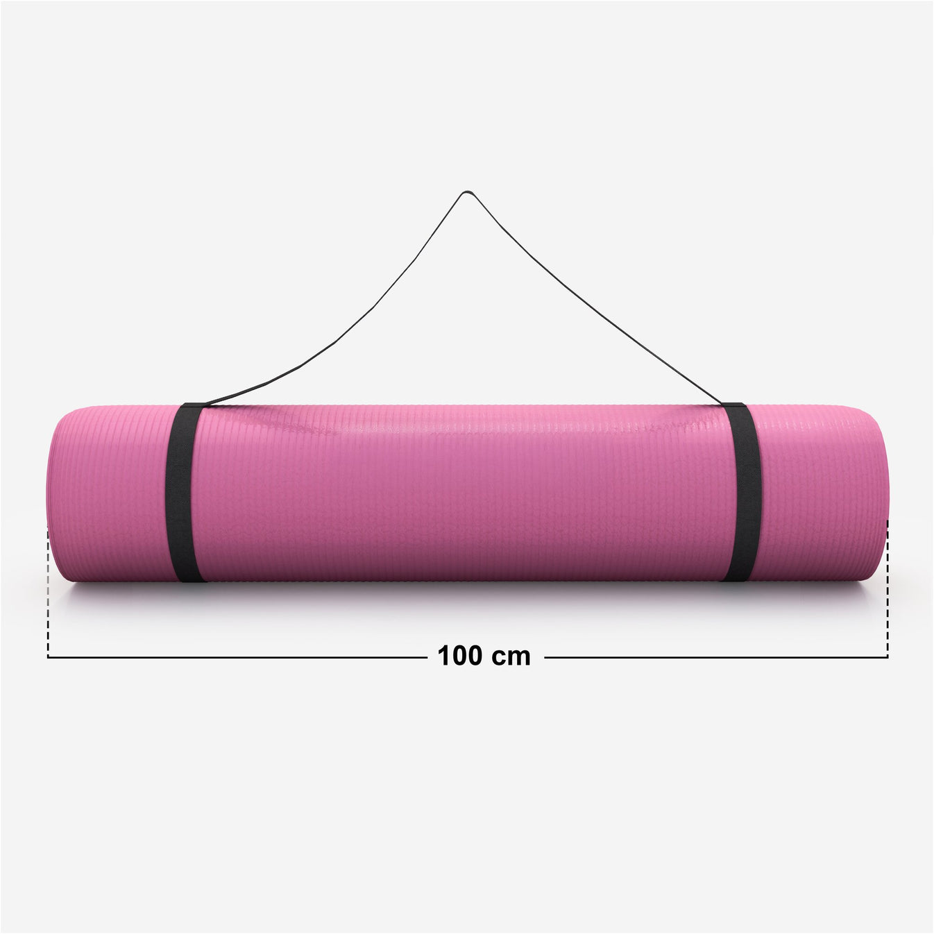 Tapis de yoga Deluxe 190 x 100 x 1,5 cm Rose