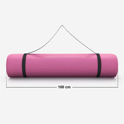 Tapis de yoga Deluxe 190 x 100 x 1,5 cm Rose