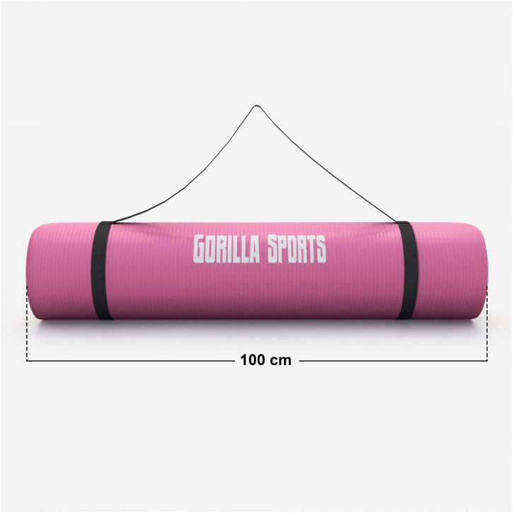 Yogamat Deluxe 190 x 100 x 1,5 cm Roze