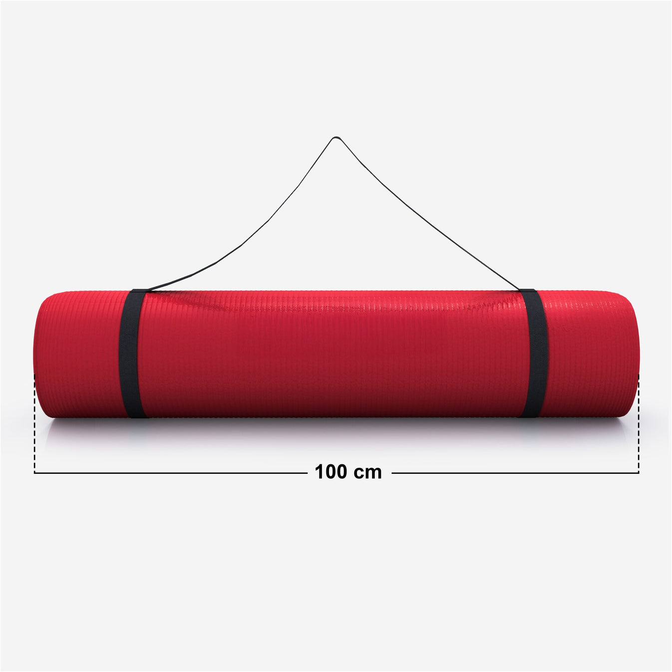Tapis de yoga Deluxe 190 x 100 x 1,5 cm Rouge