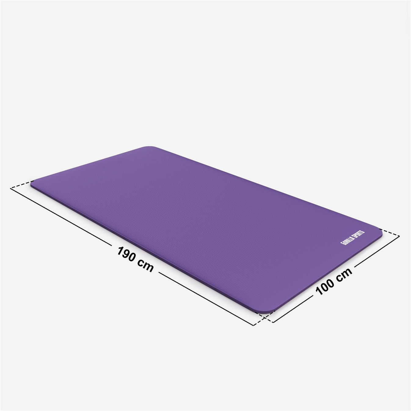 Tapis de yoga Deluxe 190 x 100 x 1,5 cm Violet