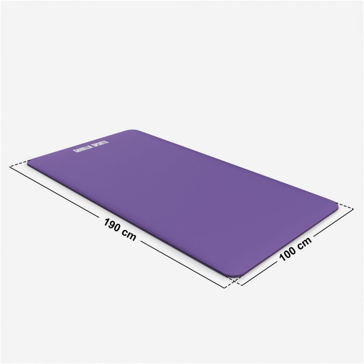 Yogamat Deluxe 190 x 100 x 1,5 cm Paars