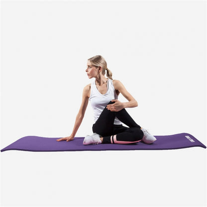 Yogamat Deluxe 190 x 100 x 1,5 cm Paars