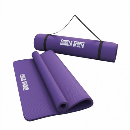 Yogamat Deluxe 190 x 100 x 1,5 cm Paars