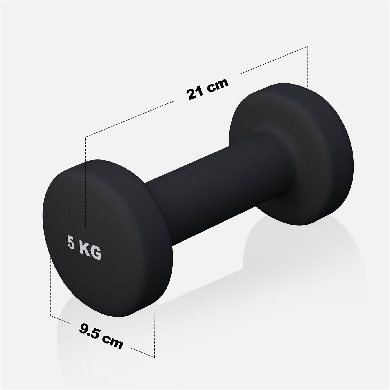 Vinyl Dumbbell Set 10 kg (2 x 5 kg)