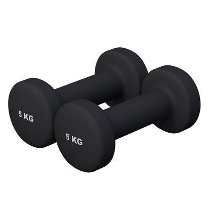 Vinyl Dumbbell Set 10 kg (2 x 5 kg)