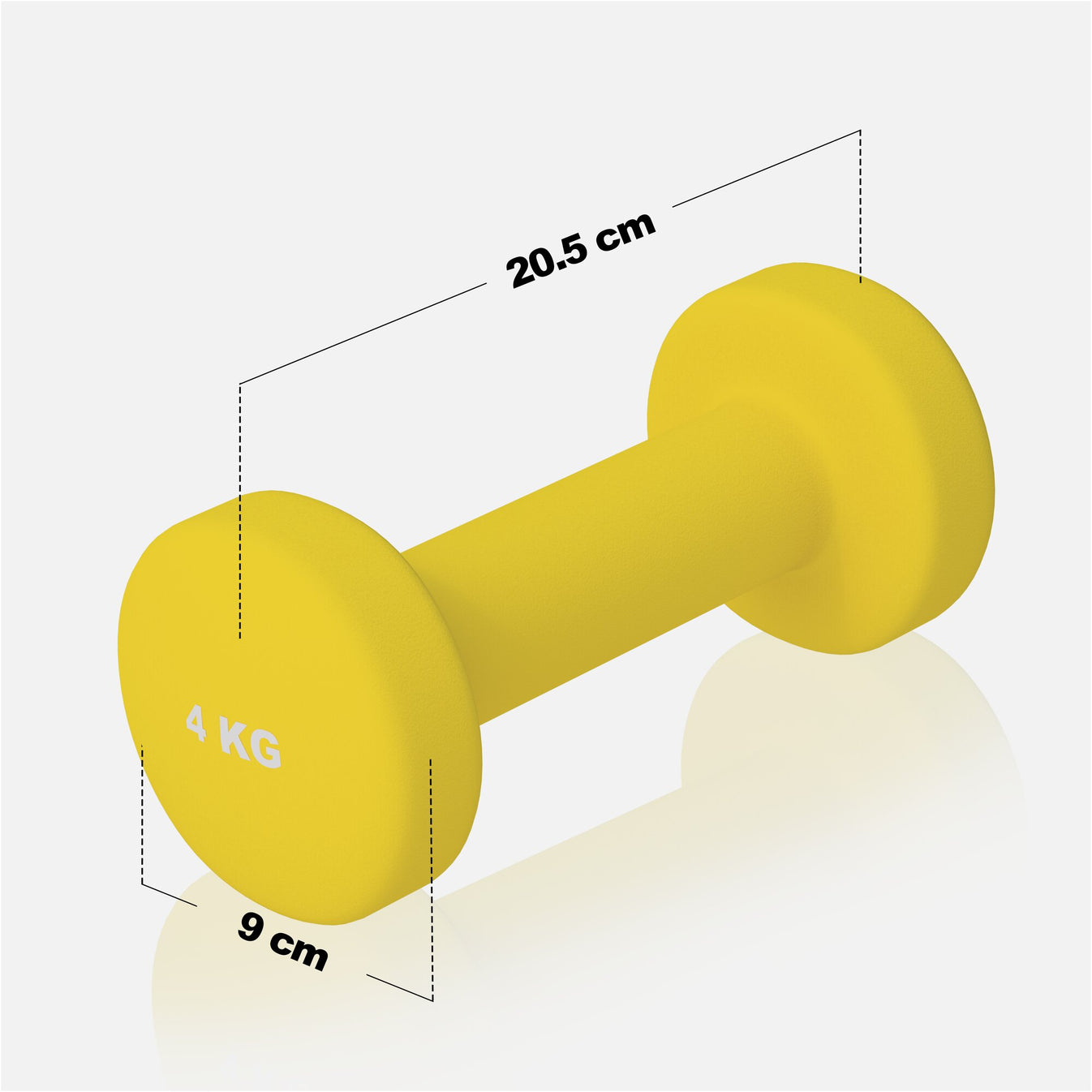 Vinyl Dumbbell Set 8 kg (2 x 4 kg)