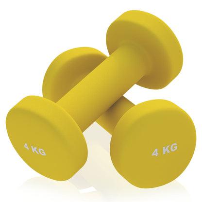 Vinyl Dumbbell Set 8 kg (2 x 4 kg)