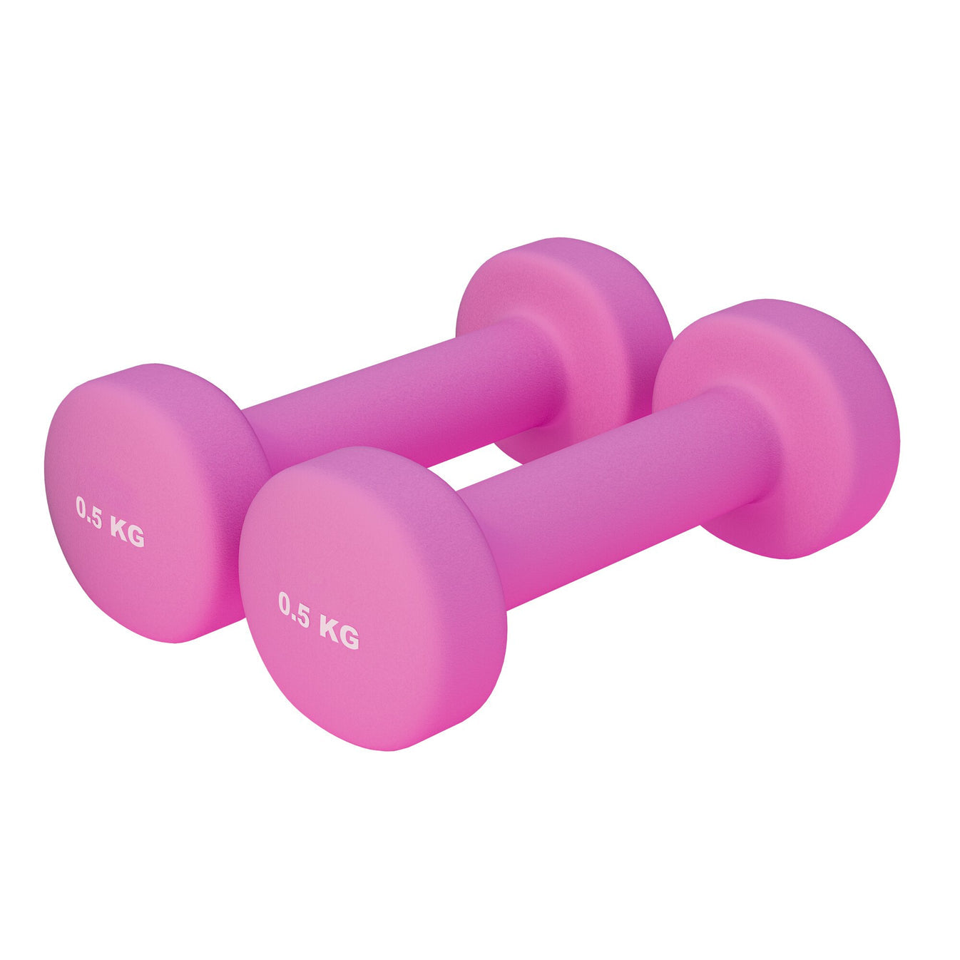 Ensemble d'haltères en vinyle 1 kg (2 x 0,5 kg)