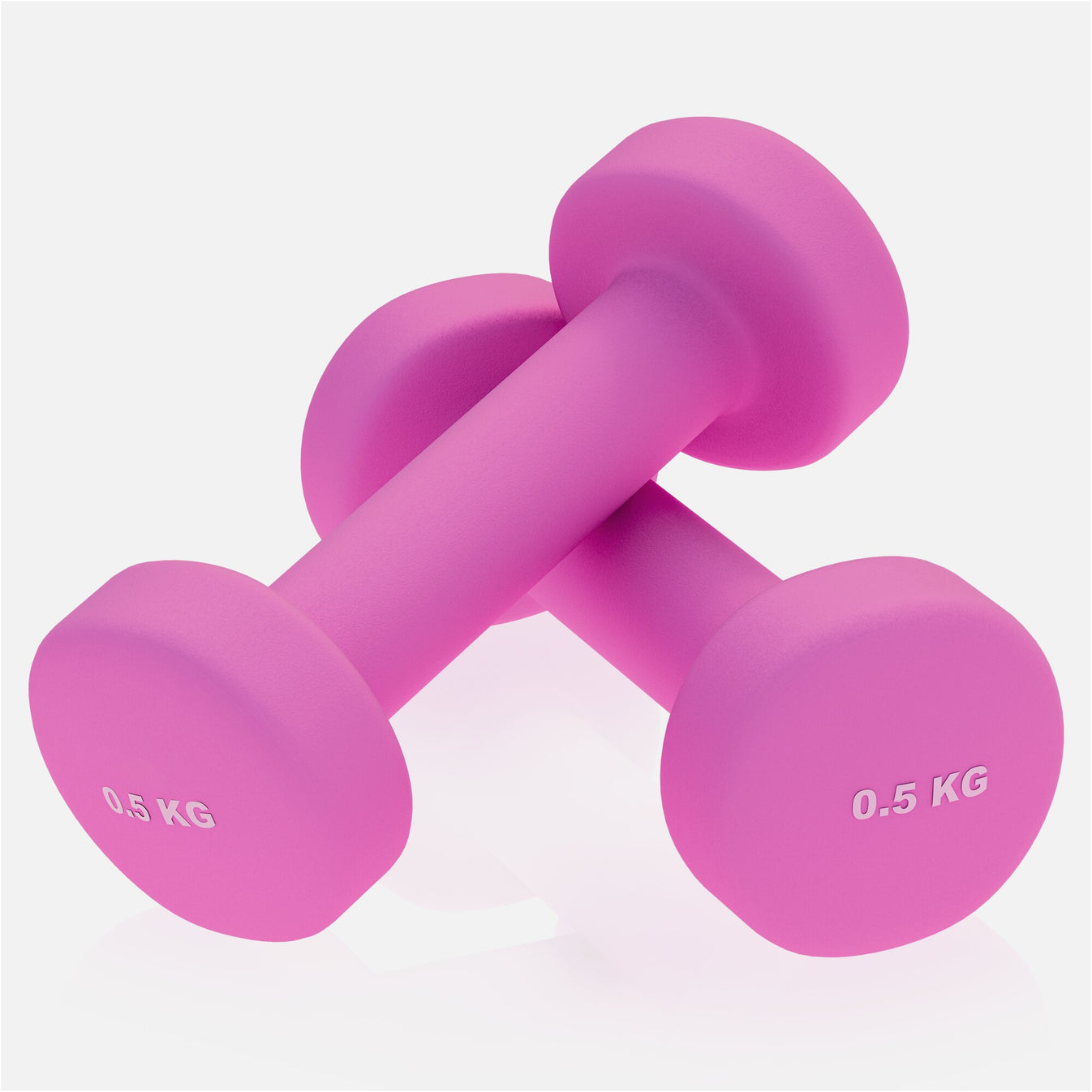 Ensemble d'haltères en vinyle 1 kg (2 x 0,5 kg)