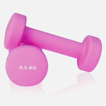 Ensemble d'haltères en vinyle 1 kg (2 x 0,5 kg)