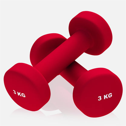 Vinyl Dumbbell Set 6 kg (2 x 3 kg)