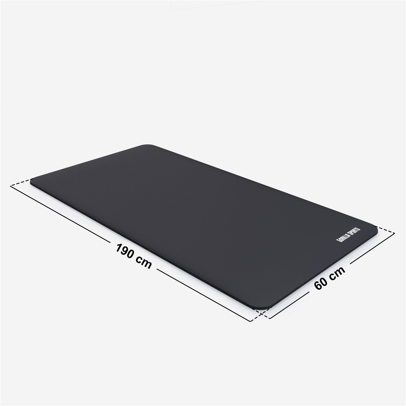 Deluxe Yoga Mat 190 x 60 x 1.5 cm Black