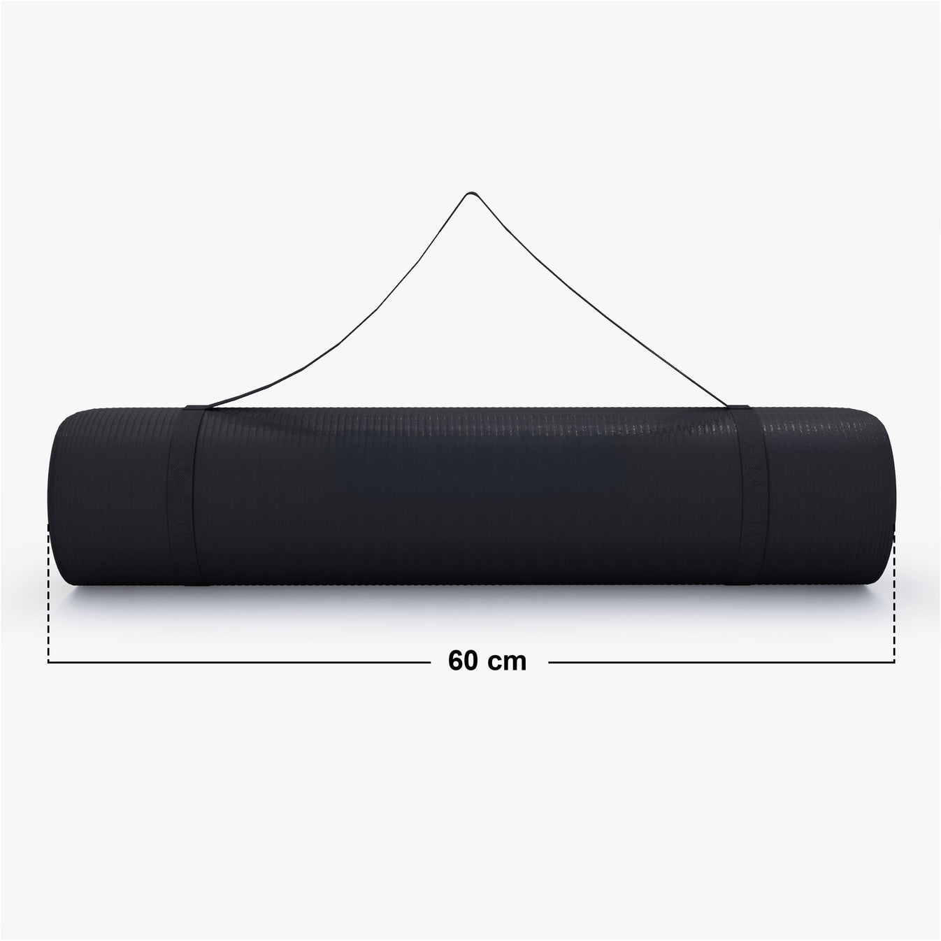 Deluxe Yoga Mat 190 x 60 x 1.5 cm Black