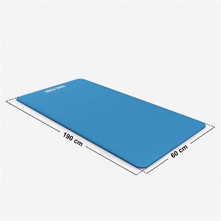 Yogamat Deluxe 190 x 60 x 1,5 cm Blauw