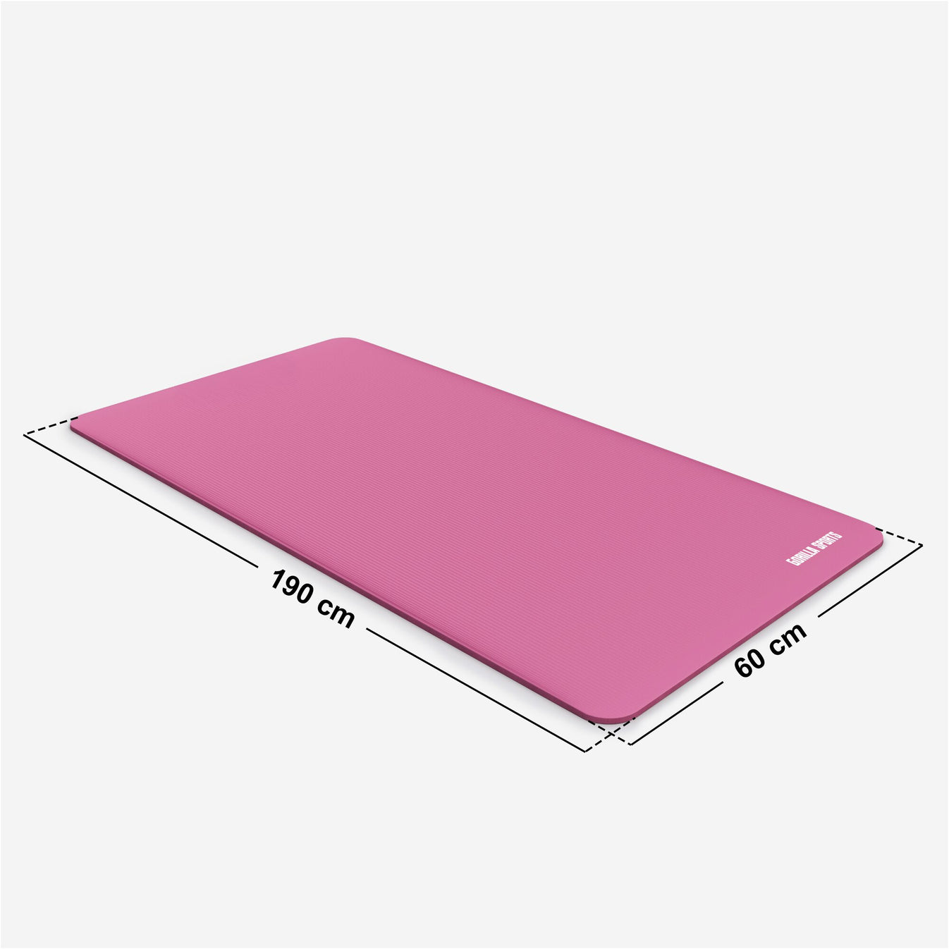 Tapis de yoga Deluxe 190 x 60 x 1,5 cm Fuchsia