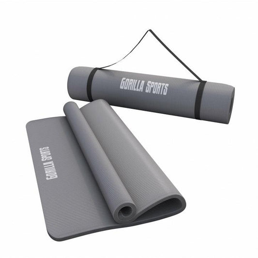 Yogamat Deluxe 190 x 60 x 1,5 cm Grijs