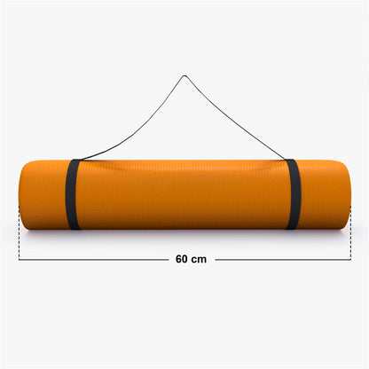 Tapis de yoga Deluxe 190 x 60 x 1,5 cm Orange