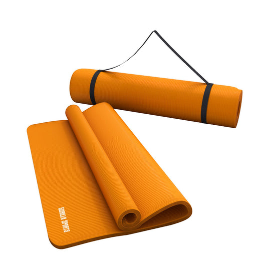 Tapis de yoga Deluxe 190 x 60 x 1,5 cm Orange