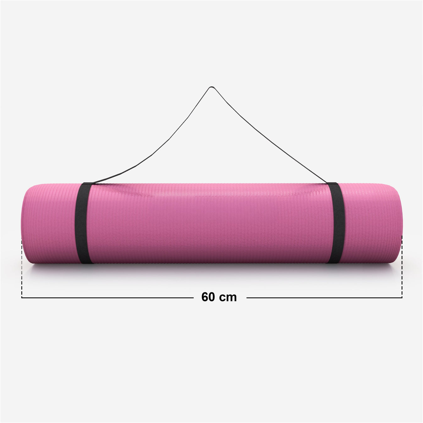 Tapis de yoga Deluxe 190 x 60 x 1,5 cm Rose