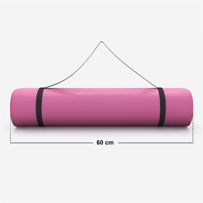 Tapis de yoga Deluxe 190 x 60 x 1,5 cm Rose