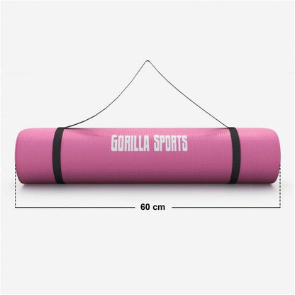 Yogamat Deluxe 190 x 60 x 1,5 cm Roze