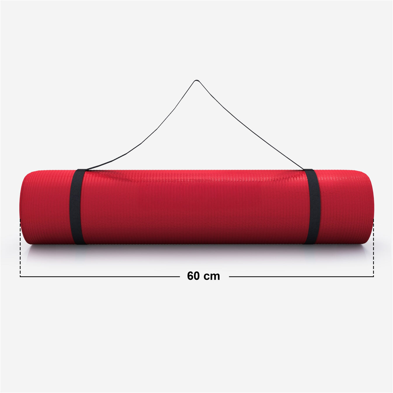 Tapis de yoga Deluxe 190 x 60 x 1,5 cm Rouge