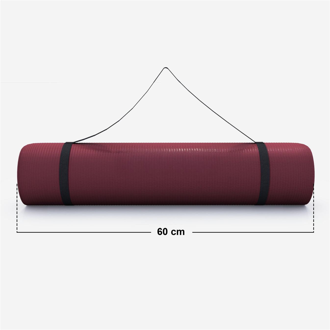 Tapis de yoga Deluxe 190 x 60 x 1,5 cm Rubis