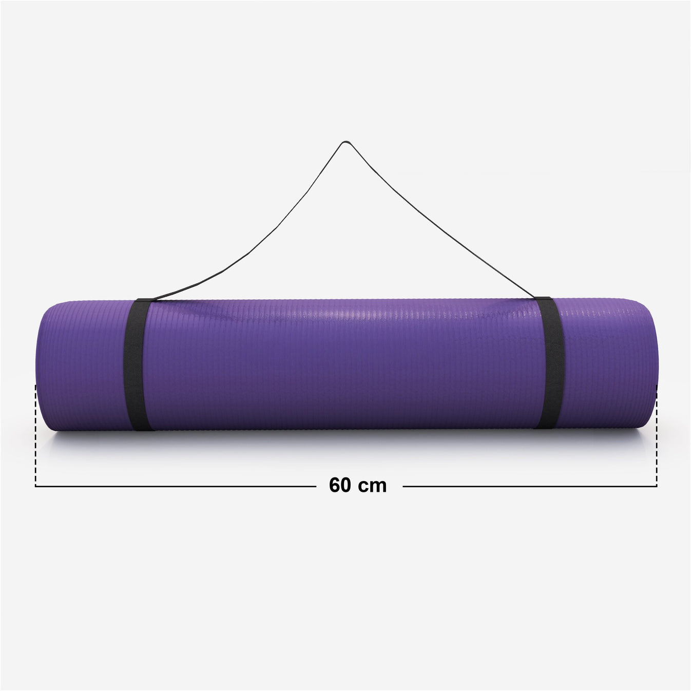 Tapis de yoga de luxe 190 x 60 x 1,5 cm Violet