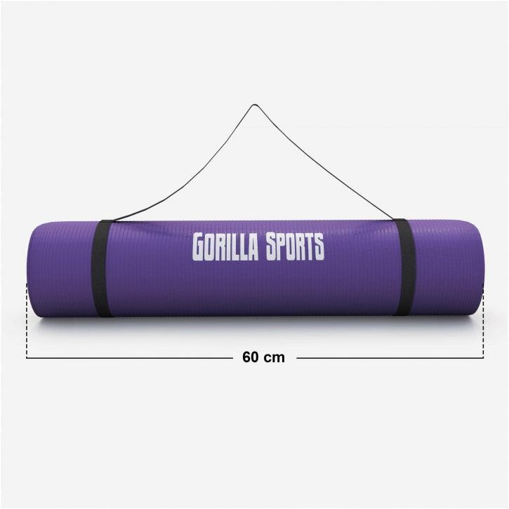 Yogamat Deluxe 190 x 60 x 1,5 cm Paars