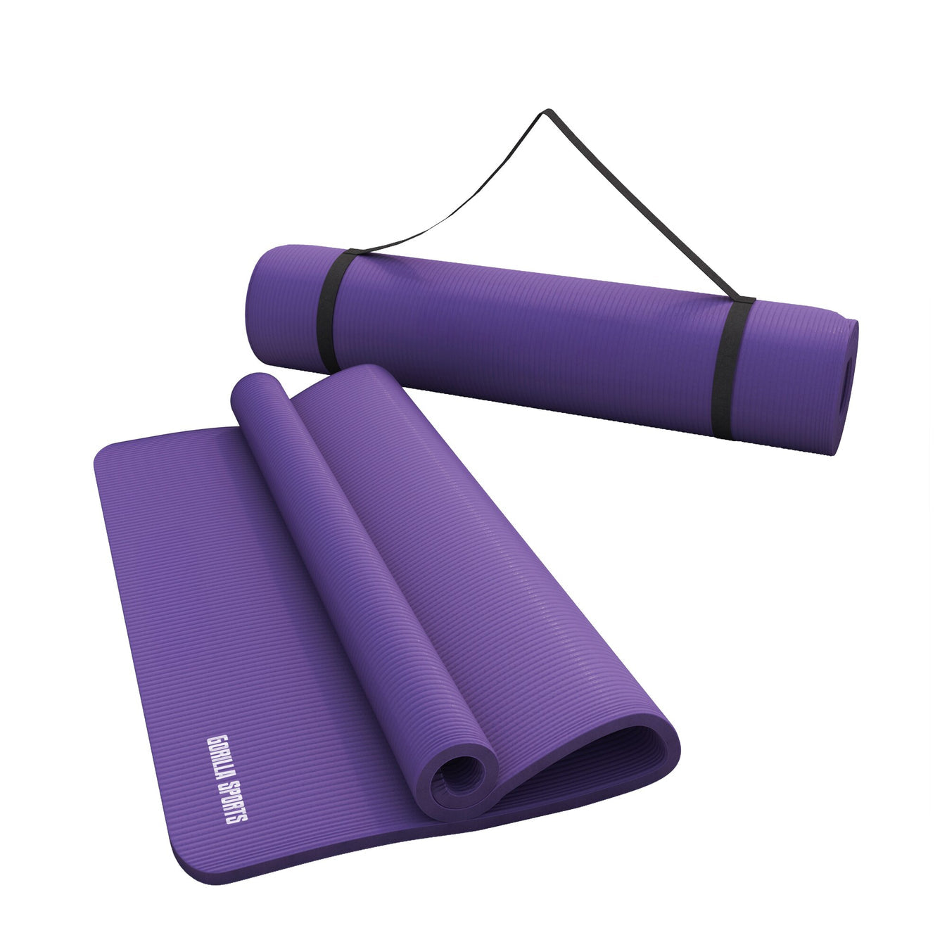 Tapis de yoga de luxe 190 x 60 x 1,5 cm Violet