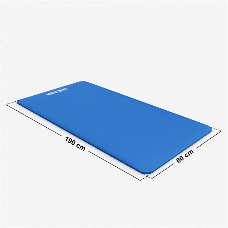 Tapis de yoga Deluxe 190 x 60 x 1,5 cm Bleu roi