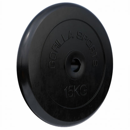 Halterschijf 15 kg Rubber