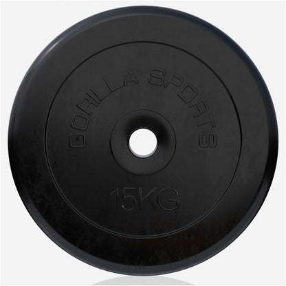 Halterschijf 15 kg Rubber