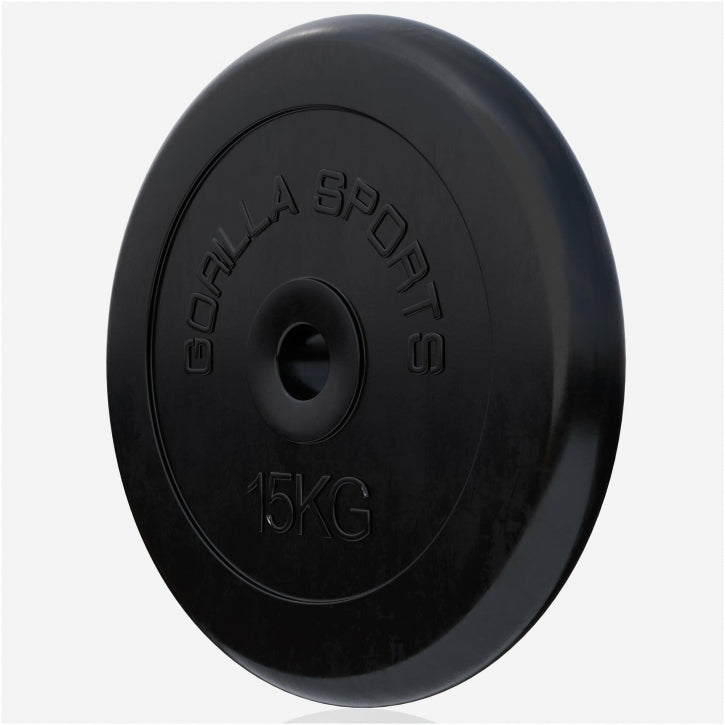 Halterschijf 15 kg Rubber