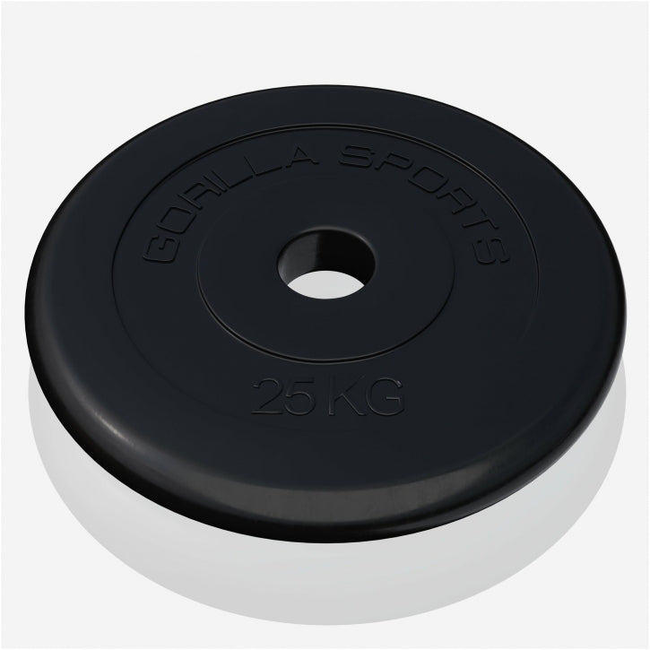 Halterschijf 25 kg Rubber