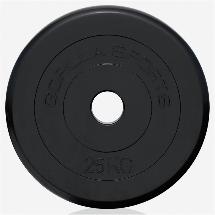 Halterschijf 25 kg Rubber