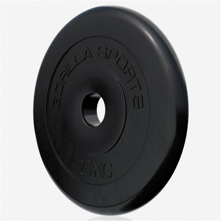 Halterschijf 25 kg Rubber