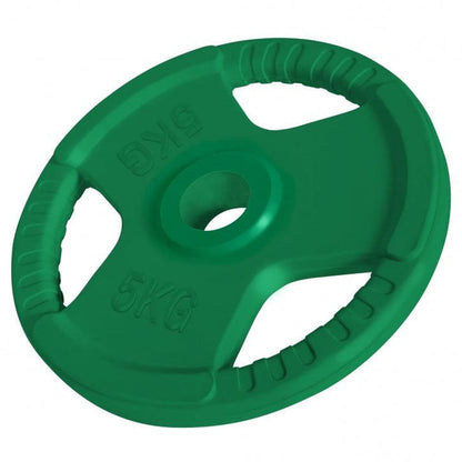 Olympische halterschijf 5 kg Gripper Gietijzer Rubber Coating - 50/51 mm