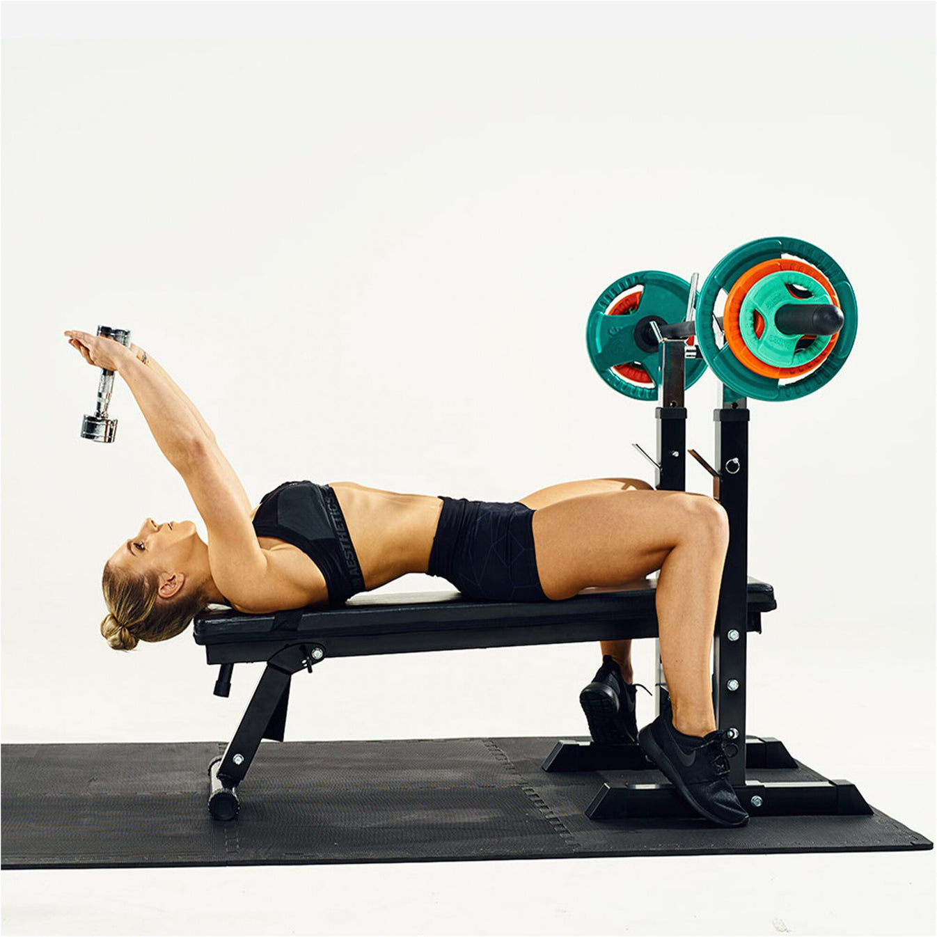 Disque de poids olympique 1,25 kg Gripper Fonte Revêtement caoutchouc - 50/51 mm