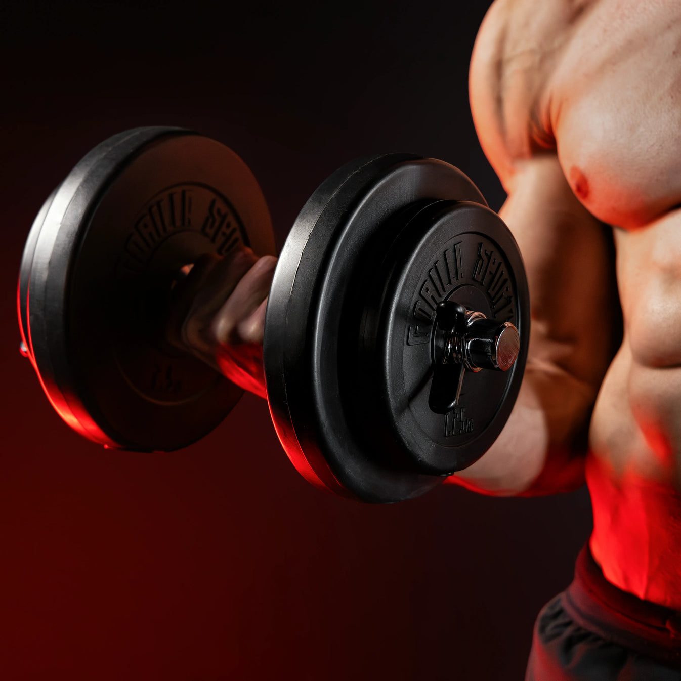 Set dumbbellstangen 35 cm - veersluiting 30 mm