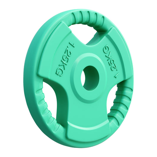 Weight Plate 1.25 kg Gripper Cast Iron Rubber Coating - 30/31 mm