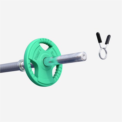 Halterschijf 1,25 kg Gripper Gietijzer Rubber Coating - 30/31 mm