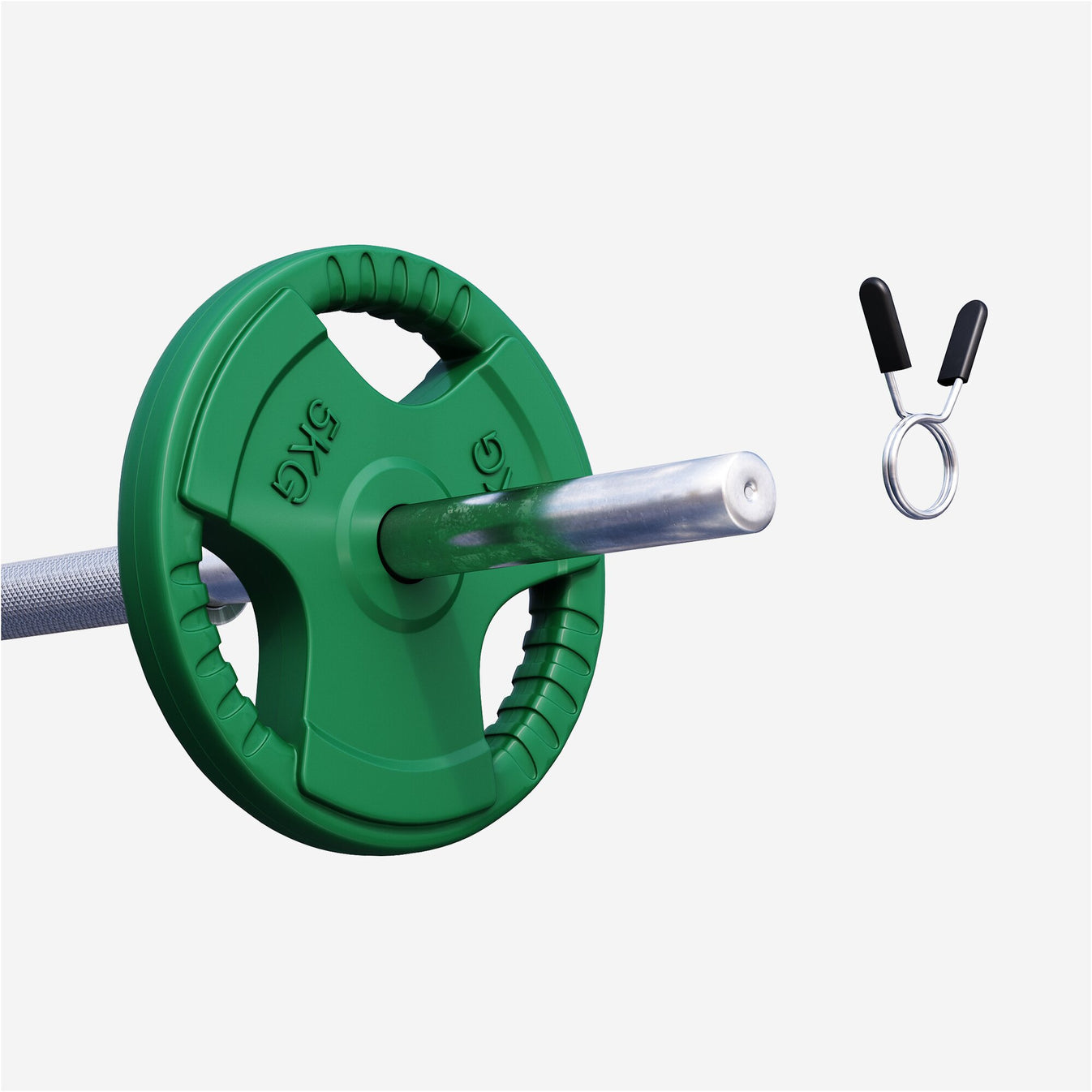 Halterschijf 5 kg Gripper Gietijzer Rubber Coating - 30/31 mm